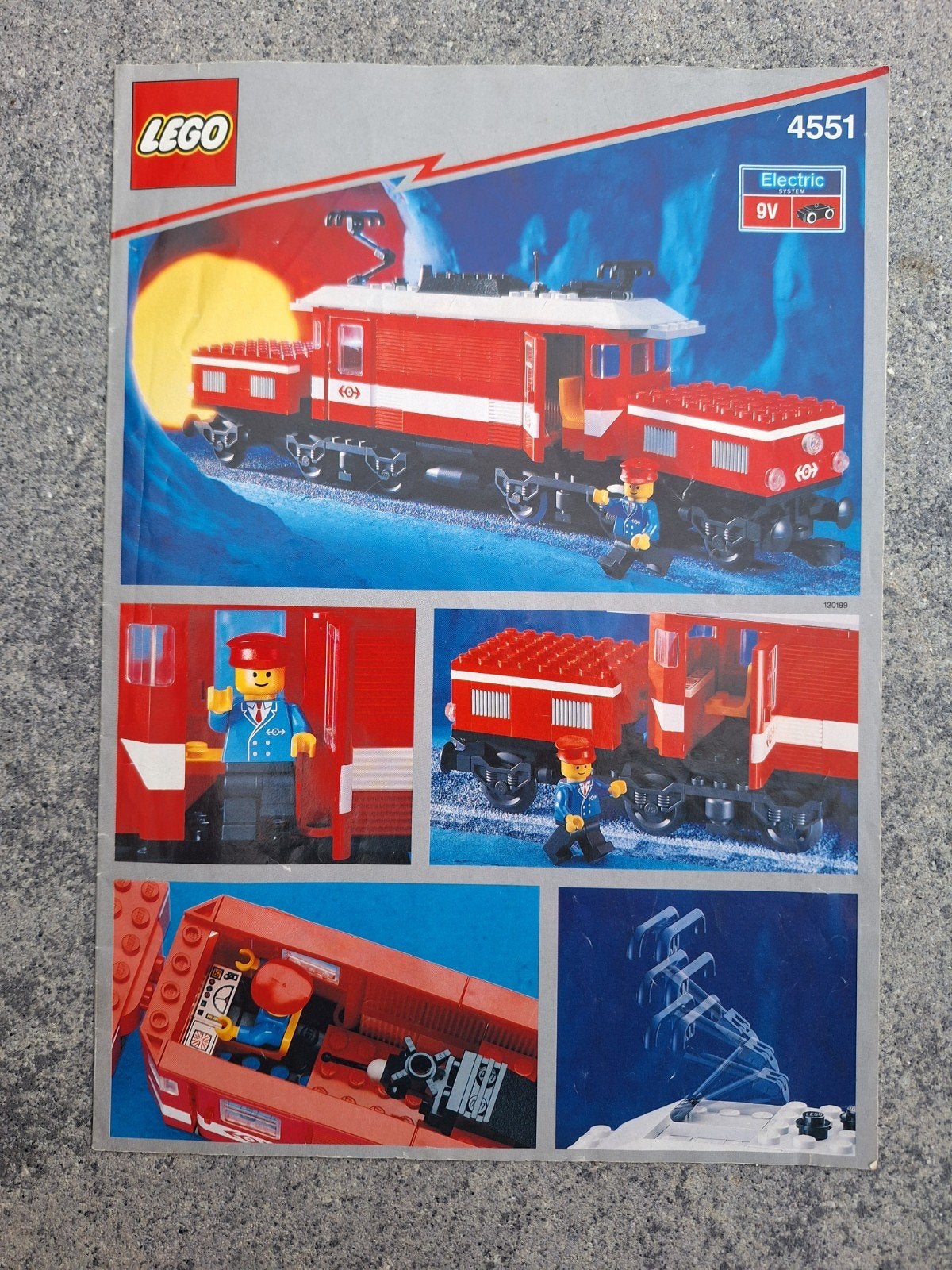 Lego 4551 - Crocodile Locomotive instructie boekje, Ophalen of Verzenden, Gebruikt, Lego