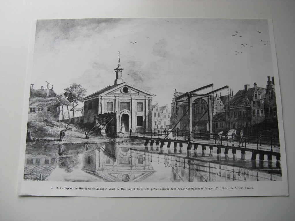 De herenpoort en de herenpoortbrug gezien vanaf, Ophalen of Verzenden, Voor 1940, Zo goed als nieuw, Overige onderwerpen