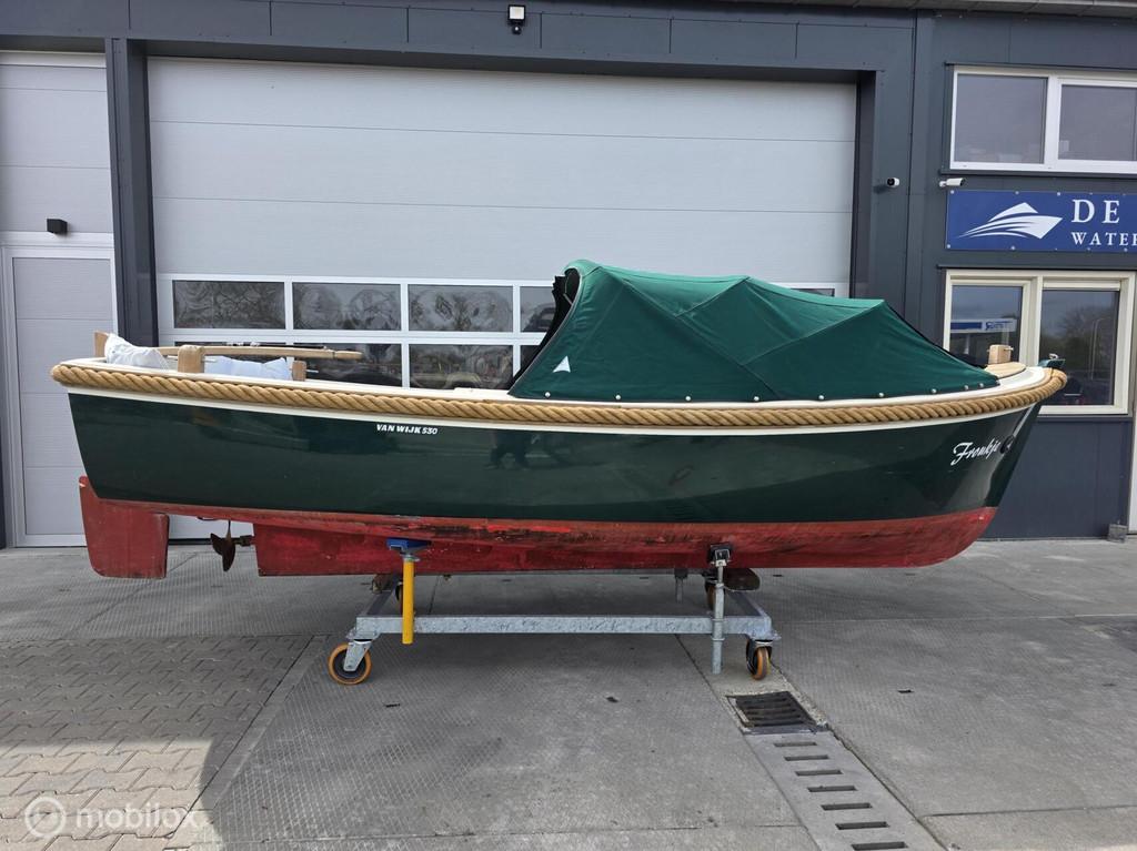 Van wijk 530 Vetus 16pk 2 cilinder, Watersport en Boten, Sloepen, Gebruikt, Diesel, 3 tot 6 meter, 10 tot 30 pk