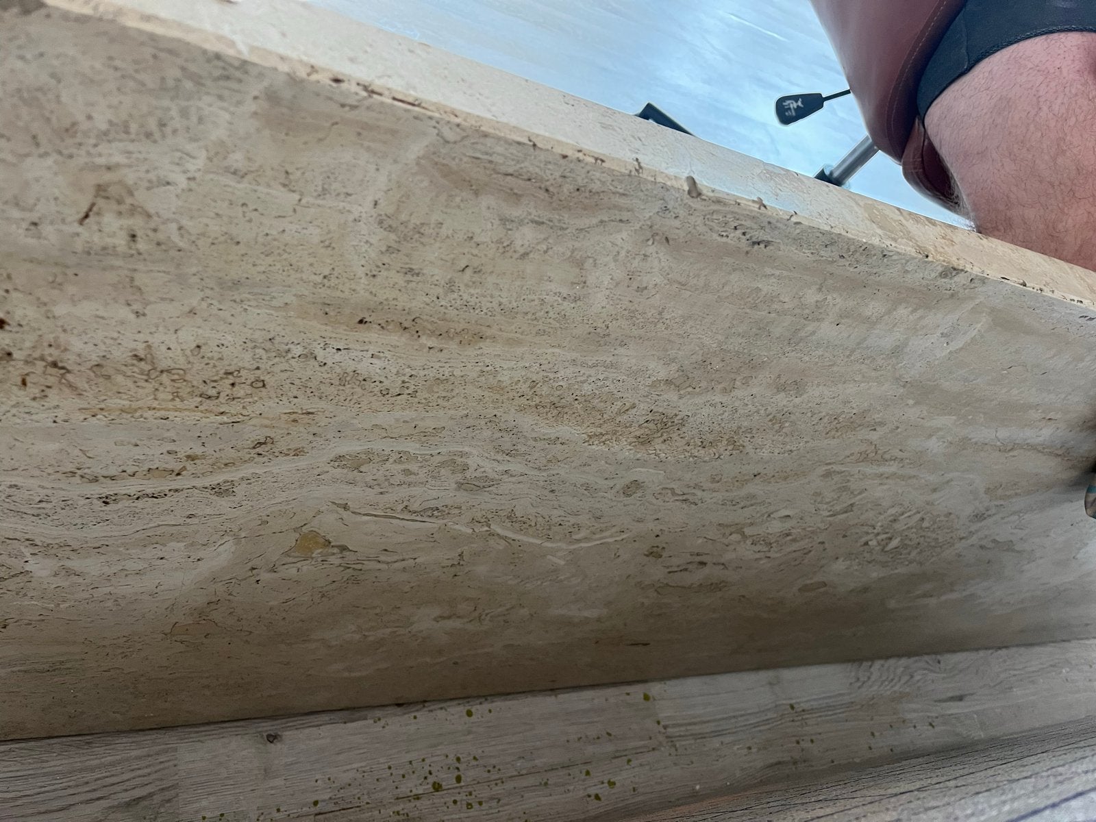 Natuurstenen plaat/plank - Travertin look, Huis en Inrichting, Ophalen