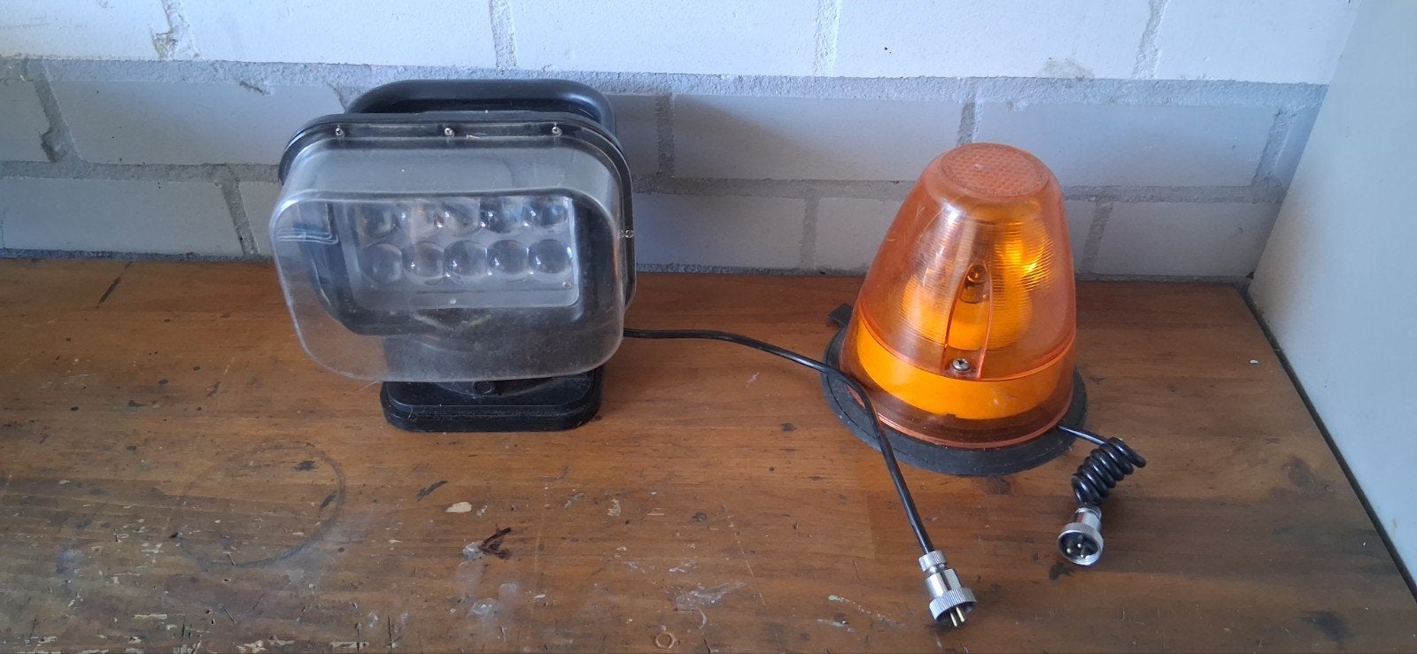 LED werklamp en zwaailamp set, Auto-onderdelen, Verlichting, Ophalen of Verzenden, Gebruikt, Universele onderdelen