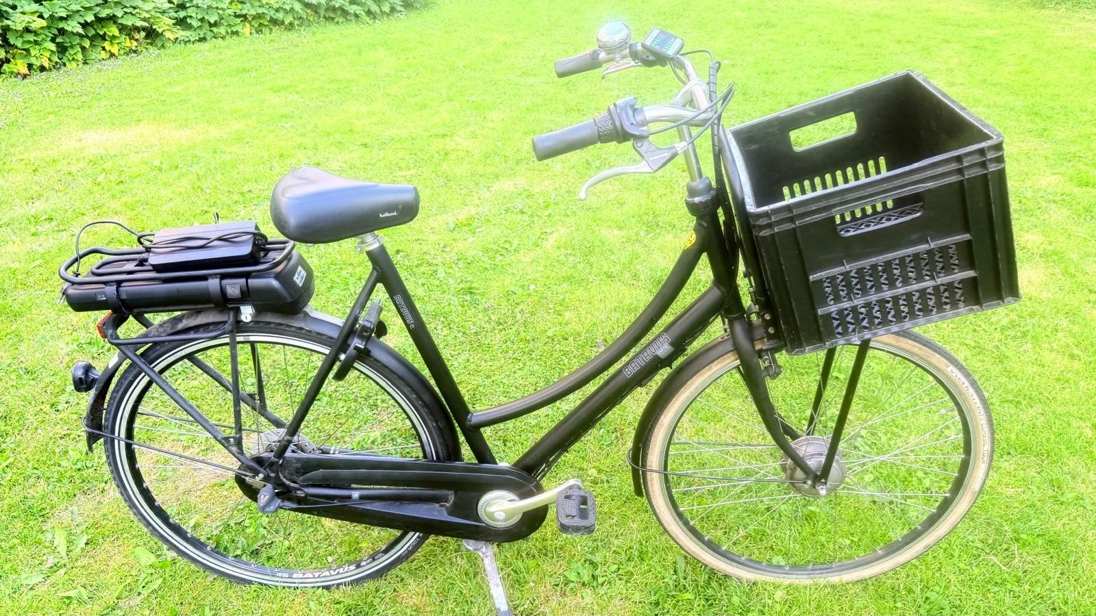 i.g.st goede unisex transportfiets E-bike Batavus CNCTD 61cm, Fietsen en Brommers, Ophalen, Gebruikt, Velgrem, Versnellingen