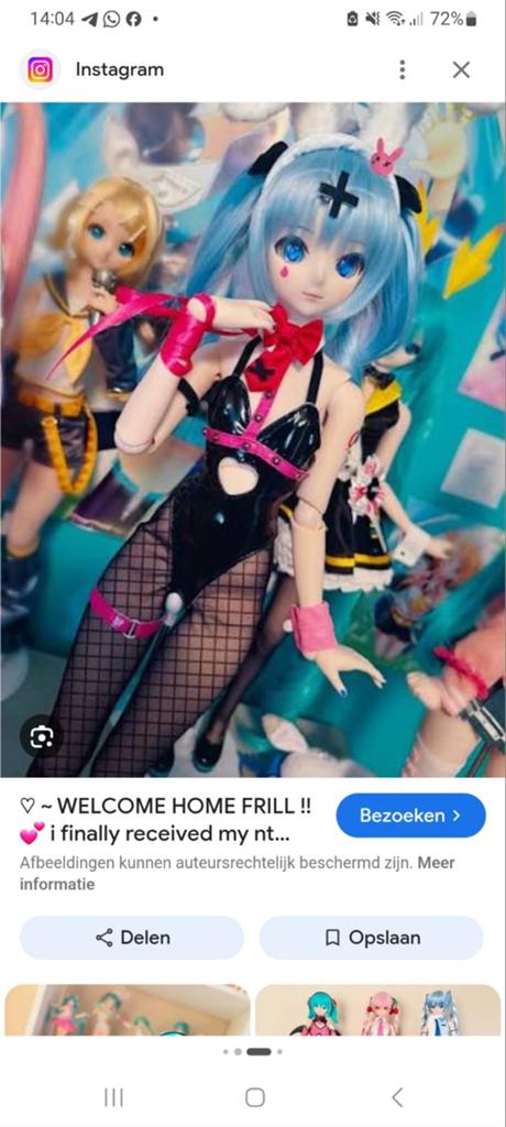 Gezocht: Hatsune Miku Dollfie Dream pop of kleding, Verzamelen, Poppen, Ophalen of Verzenden, Zo goed als nieuw, Pop