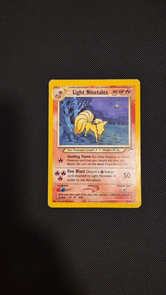 Light Ninetales  Pokemon kaart - Neo Destiny 50/105, Ophalen of Verzenden, Gebruikt, Losse kaart