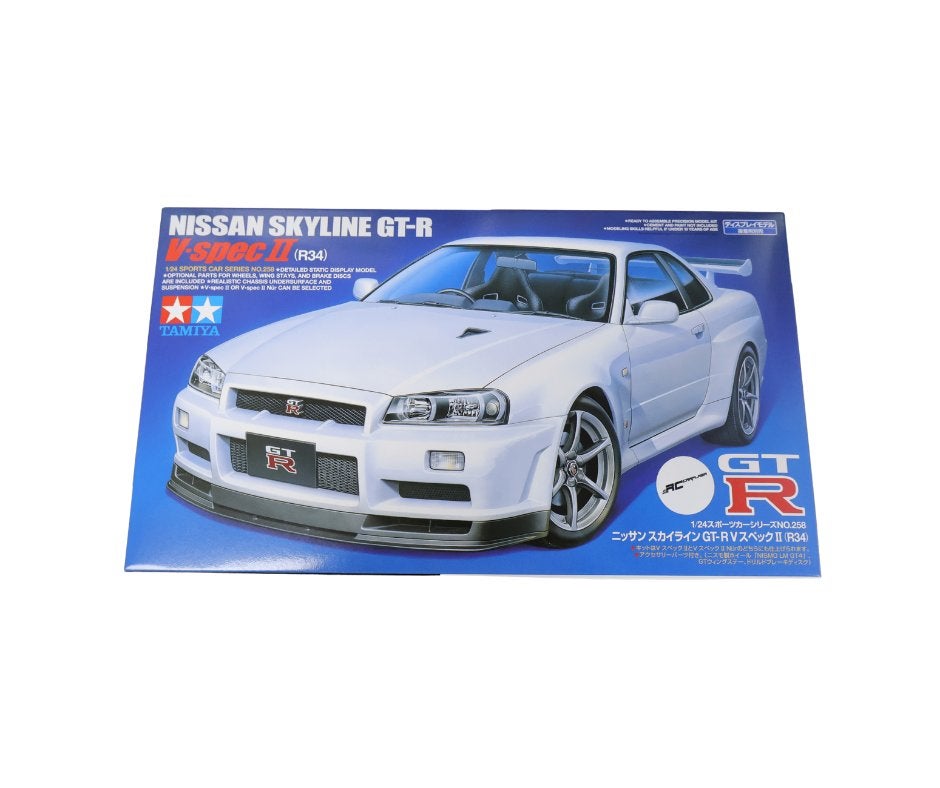 Tamiya 24258 1:24 Nissan Skyline GT-R V-Spec II (R34) T24258, Auto, Groter dan 1:32, Nieuw, Ophalen of Verzenden