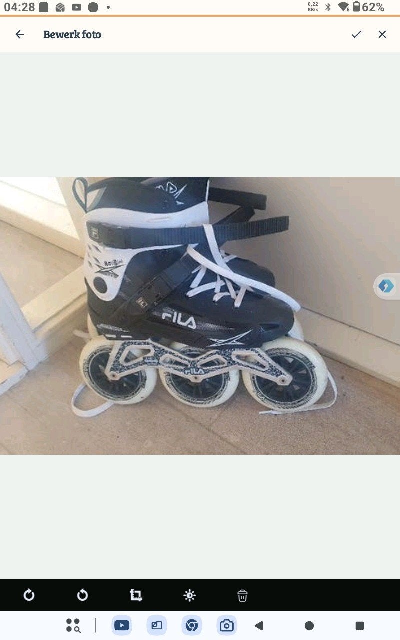 Fila Houdini Inline Skates - Zwart/Wit125mm wielen mt 43, Ophalen, Gebruikt, Dames, Inline skates 4 wielen