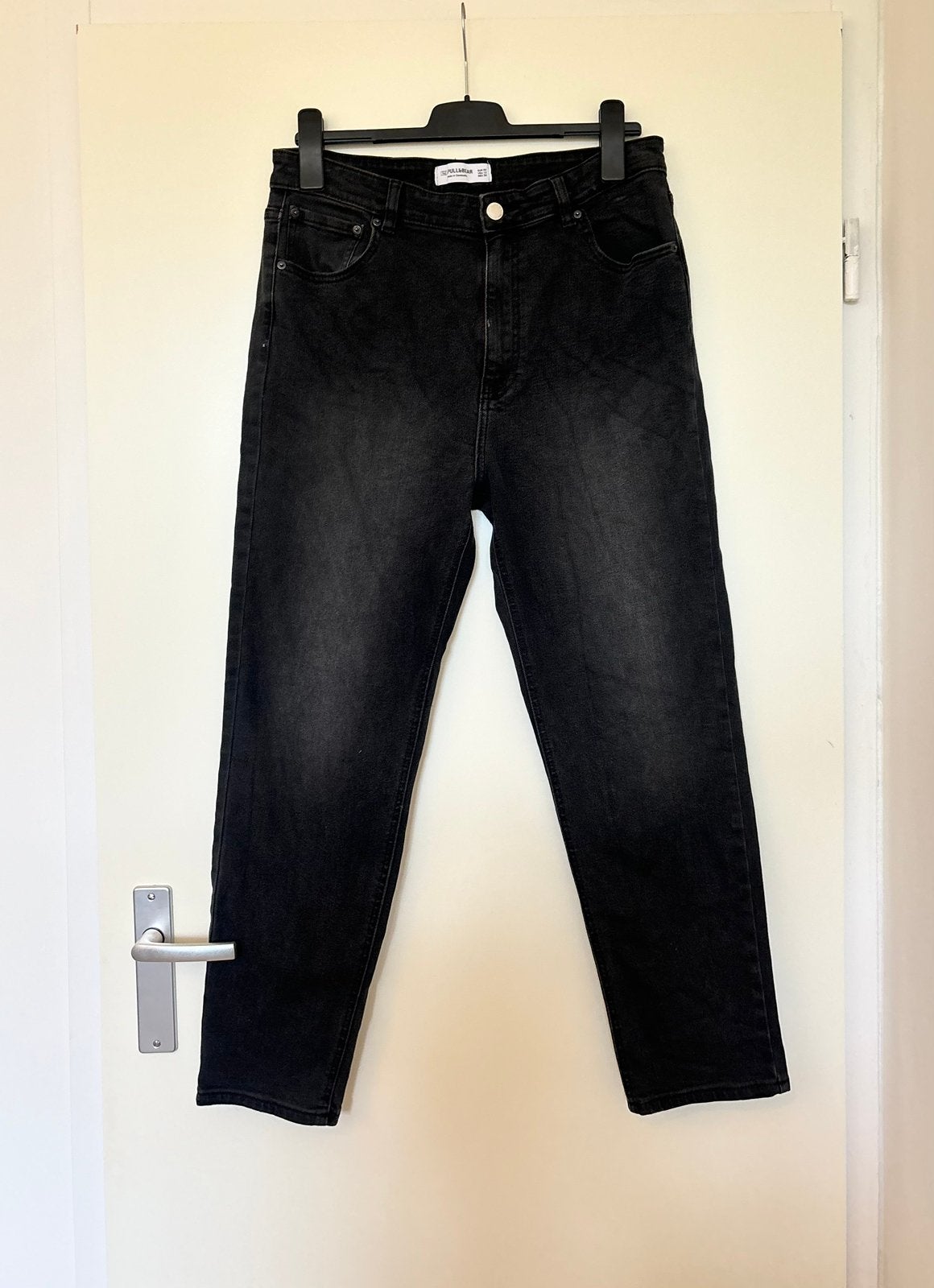 Pull&Bear zwarte jeans maat 44 high waist - spijkerbroek mom, Kleding | Dames, Spijkerbroeken en Jeans, Zo goed als nieuw, W33 - W36 (confectie 42/44)