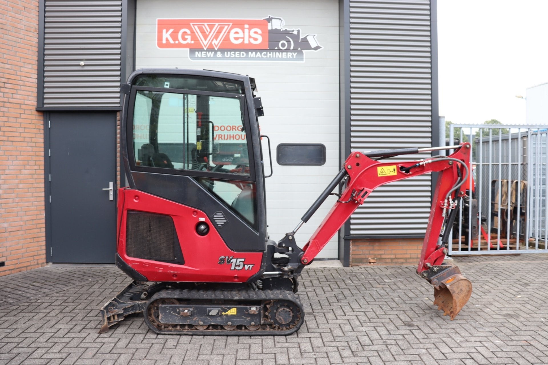 Yanmar SV15 VT, Graafmachine