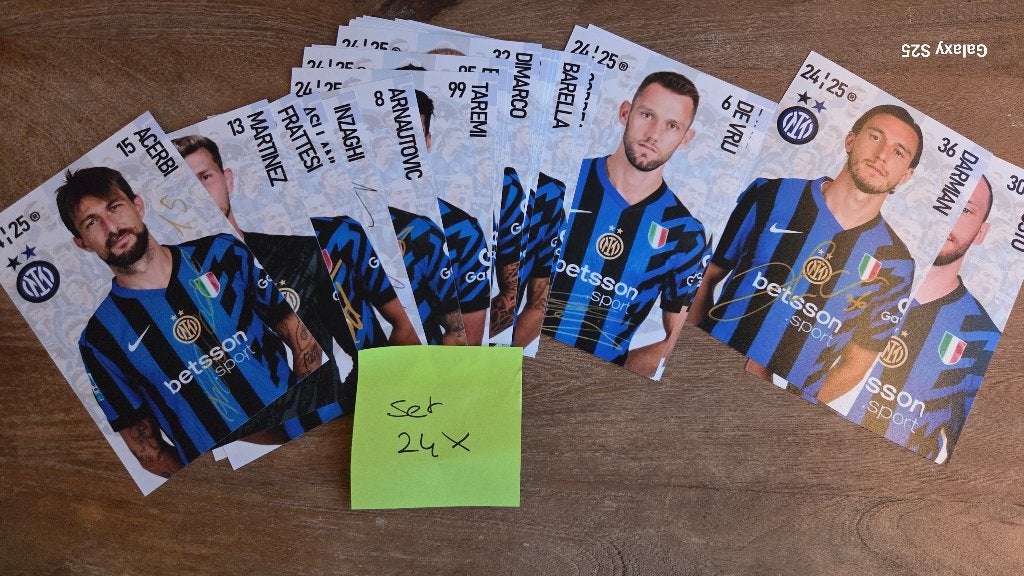 Fotoset Internazionale - Inter Milan 2024-25, Ophalen of Verzenden, Nieuw, Buitenlandse clubs, Poster, Plaatje of Sticker
