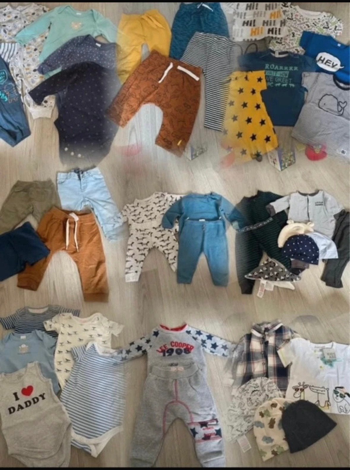 Babykleding pakket maat 68/74 - Rompertjes, broeken, shirts, Ophalen, Zo goed als nieuw, Jongen of Meisje