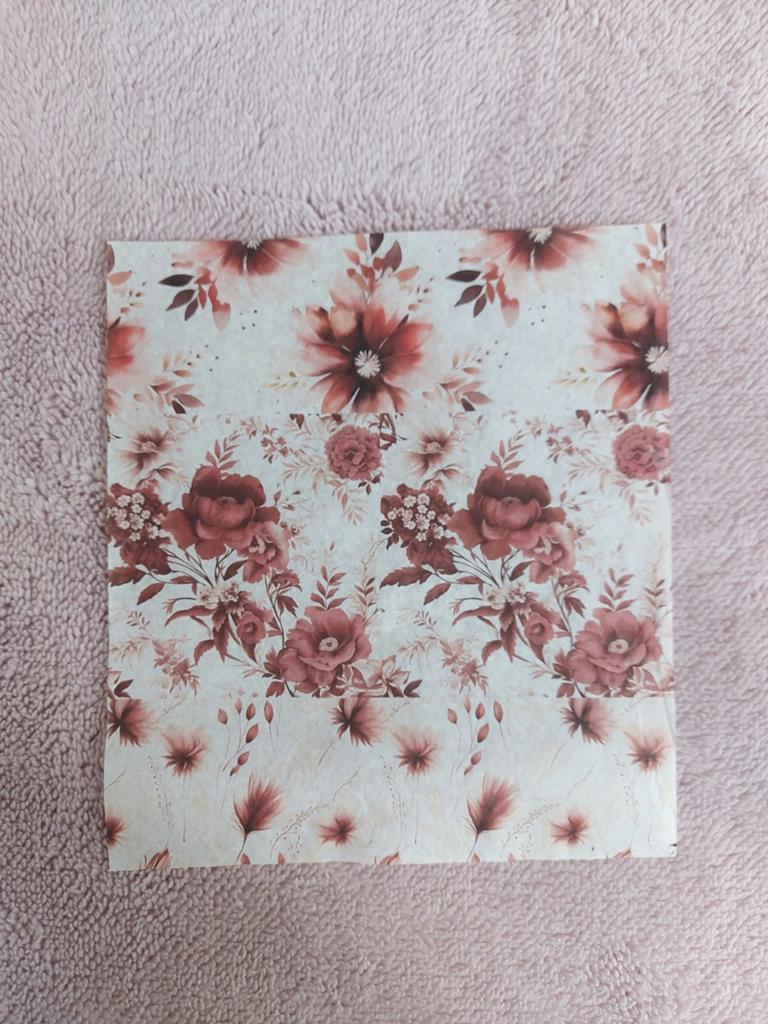Rijstpapier met Rode Bloemen voor Decoupage & Journaling, Hobby en Vrije tijd, Onbekend@voorbeeld.com, Handgemaakt, Onbekend, Nieuw