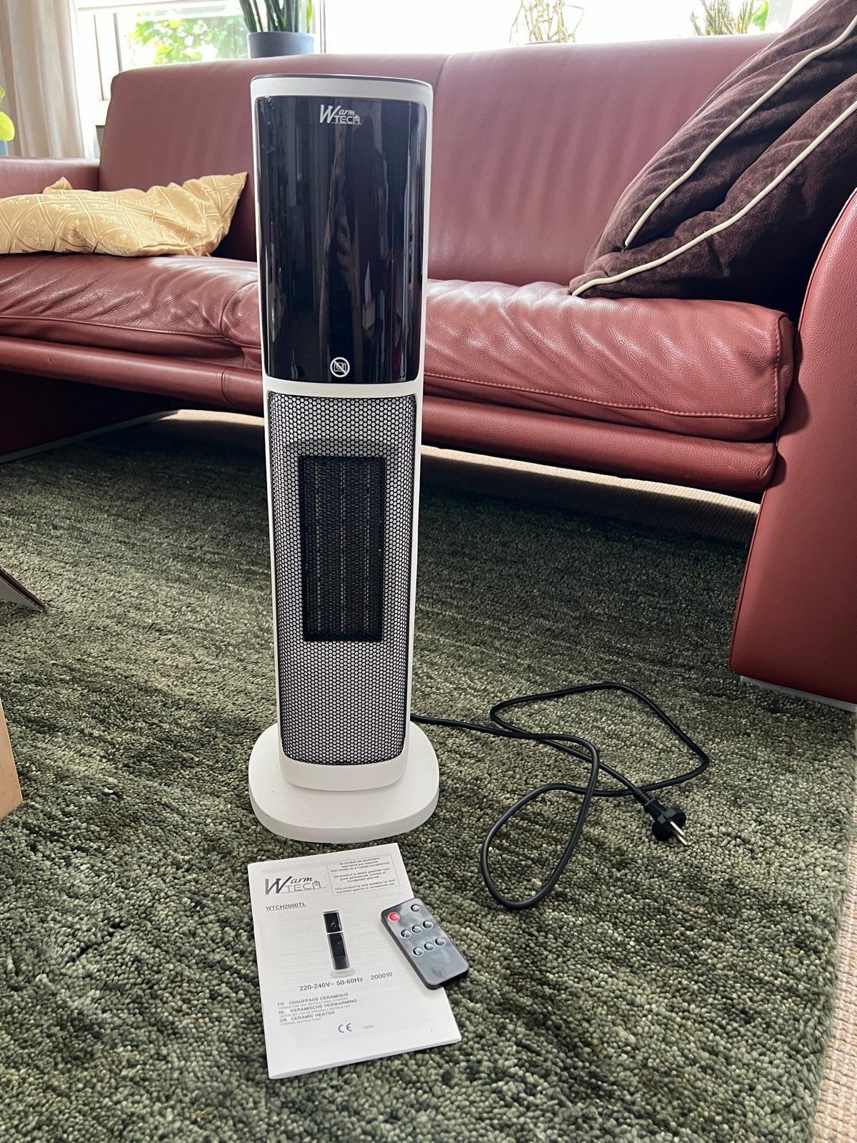 Warm Tech WTCH2000TL Keramische Kachel met Afstandsbediening, Ophalen, Kachel, Minder dan 60 cm, Zo goed als nieuw