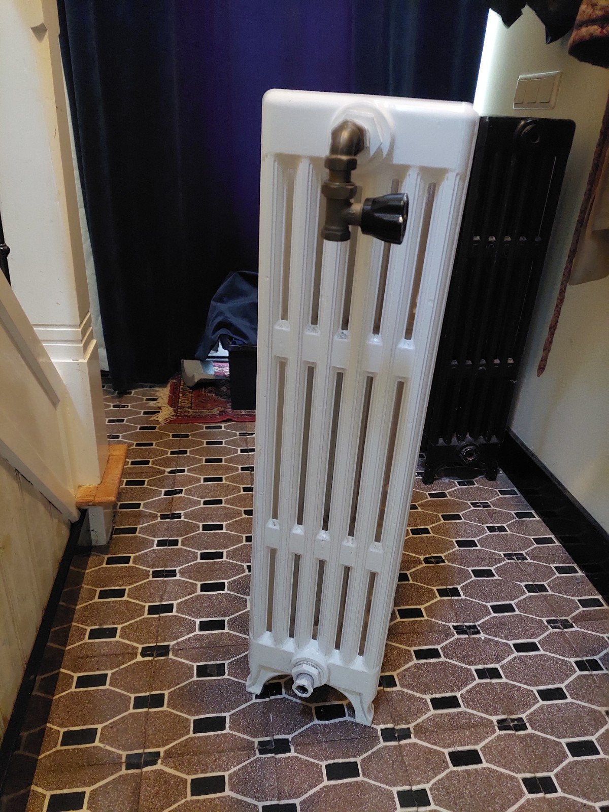 Leden radiator 6 kolom 22cm diep. 92cm hoog, Ophalen, 30 tot 80 cm, Gebruikt, Radiator