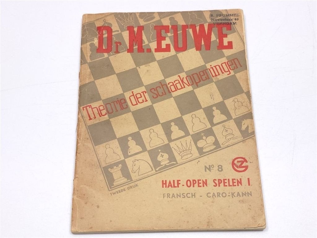 Theorie der Schaakopeningen 8 — Euwe, Frans & Caro-Kann 1941, Ophalen of Verzenden, Gelezen, Watersport en Hengelsport