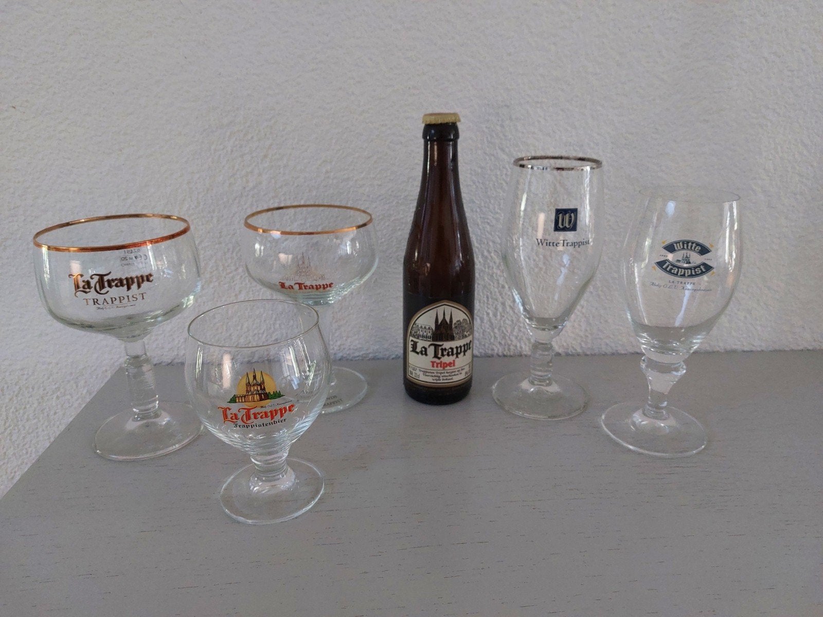 La Trappe bierglazen, Ophalen of Verzenden, Zo goed als nieuw, Glas of Glazen, La Trappe