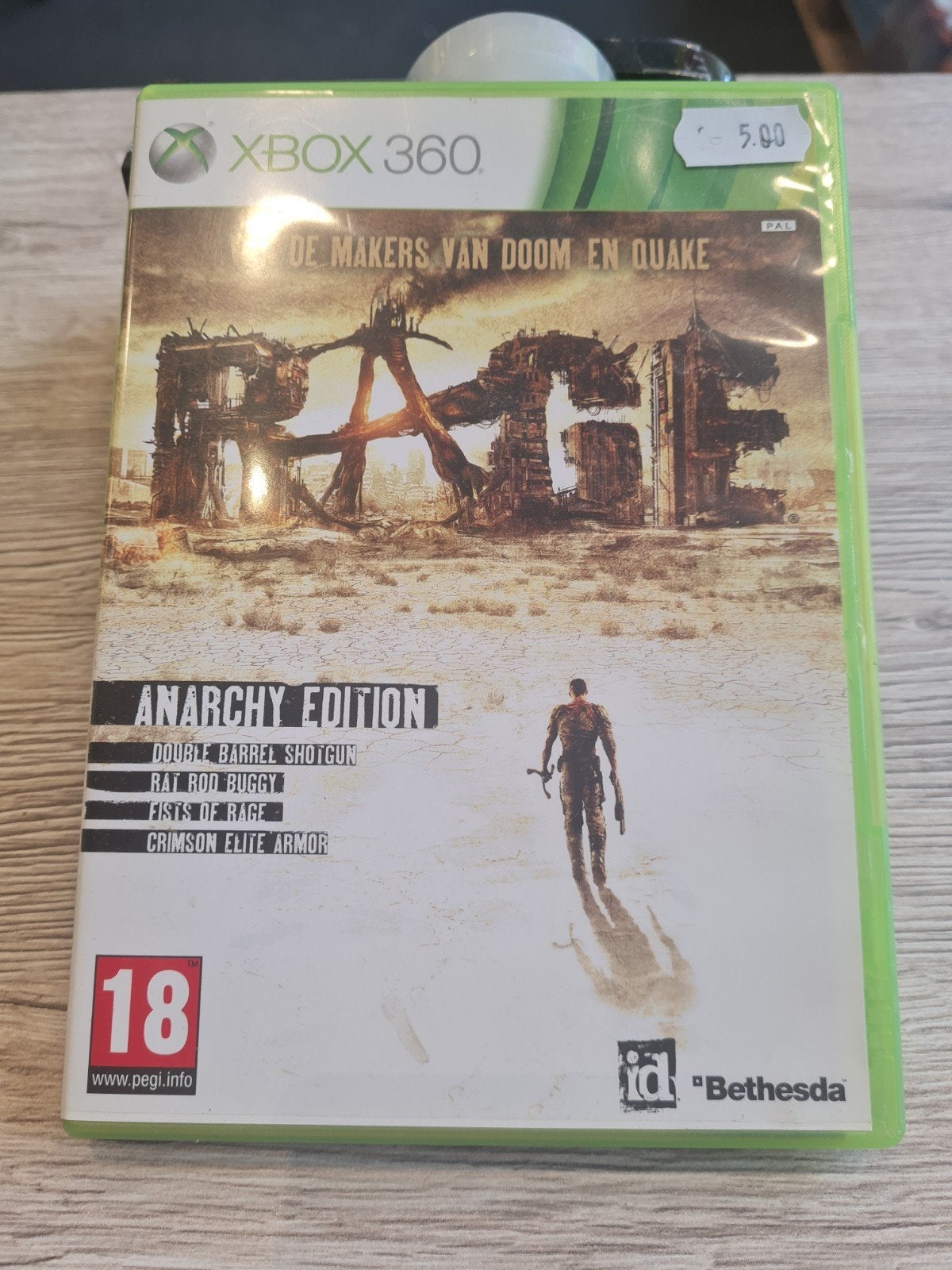 Rage Anarchy Edition Xbox 360 - Zo goed als nieuw, Spelcomputers en Games, Games | Xbox 360, Online, Vanaf 18 jaar, Shooter, 1 speler