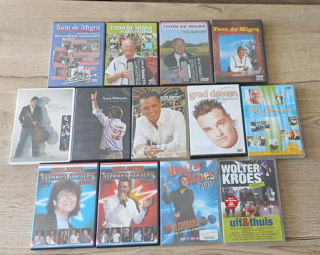 Grote collectie Nederlandse muziek DVD's, Alle leeftijden, Ophalen of Verzenden, Muziek en Concerten, Boxset