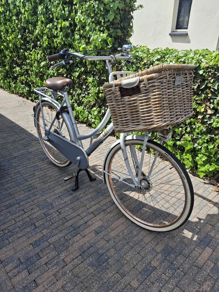 Cortina Damesfiets met mand - Zo goed als nieuw, Versnellingen, Zo goed als nieuw, 50 tot 53 cm, Trommelrem