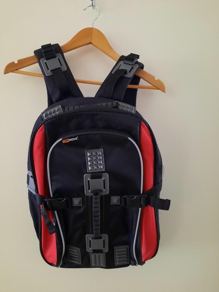Topmove rugzak - Zwart/Rood, Overige merken, Gebruikt, 25 tot 40 cm, Ophalen of Verzenden
