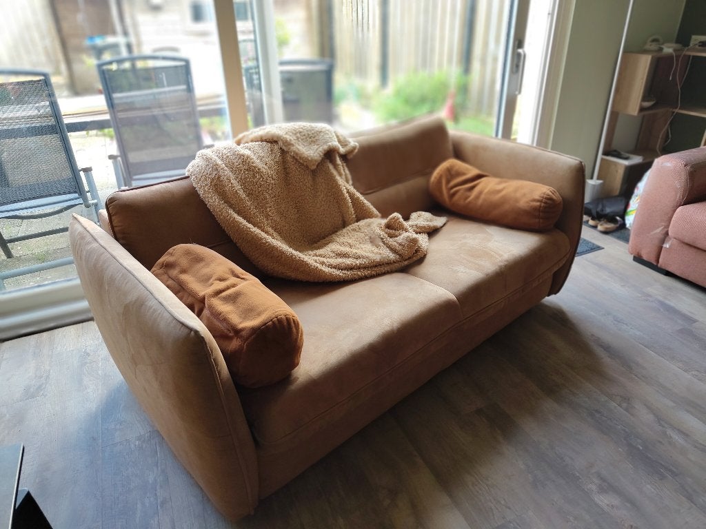 Comfortable slaapbank met volwaardig bed, Ophalen, Gebruikt, Tweepersoons, Overige maten
