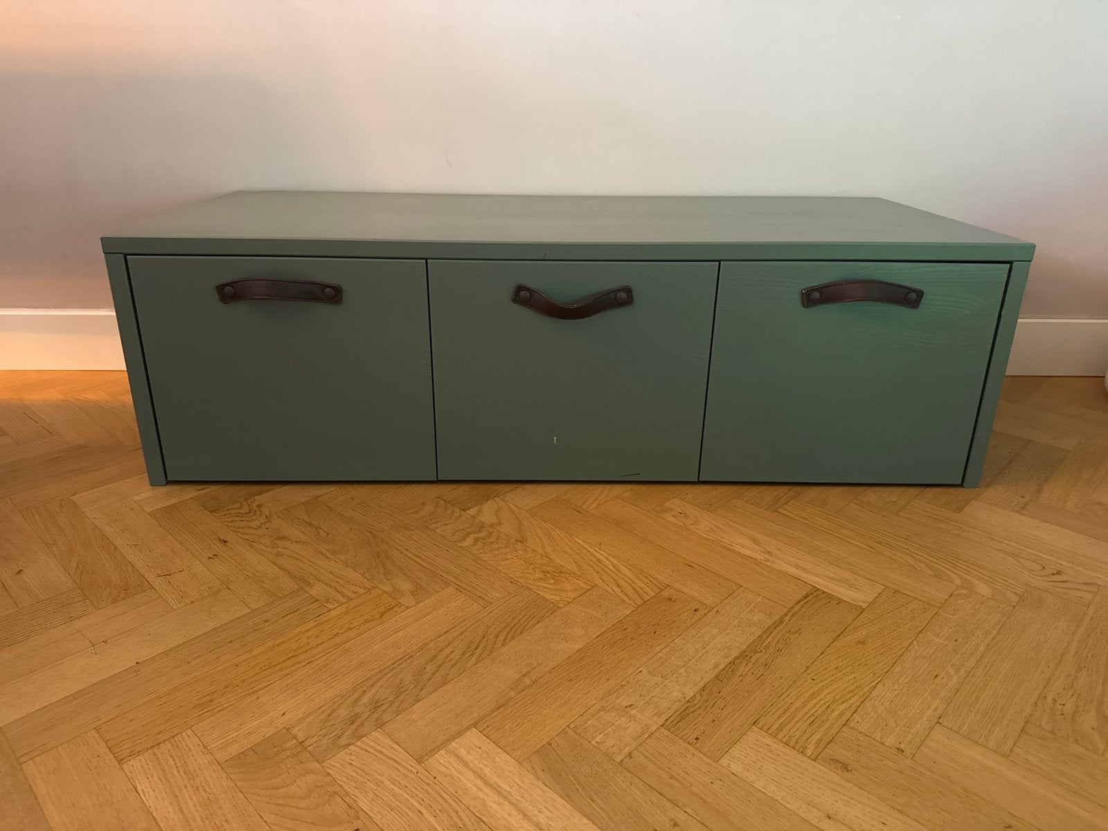 Vtwonen kistbank / kast opbergbank Sage Groen, Ophalen, Gebruikt, 25 tot 50 cm, 100 tot 150 cm