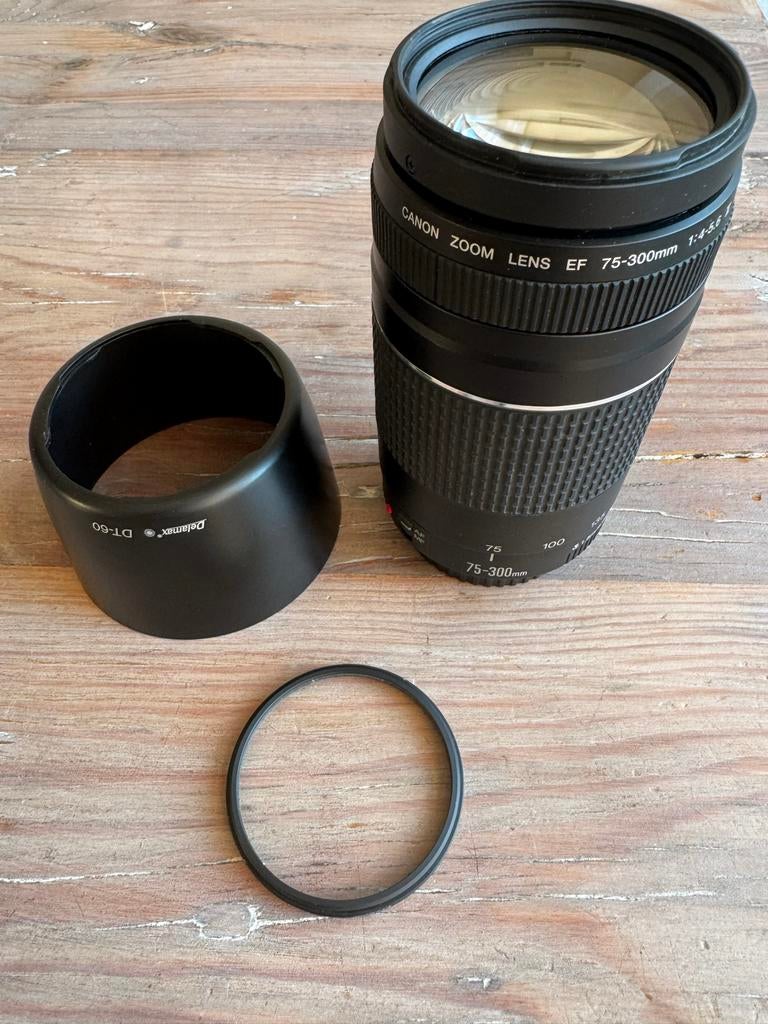 Canon EF 75-300mm f/4-5.6 III Zoomlens, Audio, Tv en Foto, Fotografie | Lenzen en Objectieven, Ophalen of Verzenden, Gebruikt