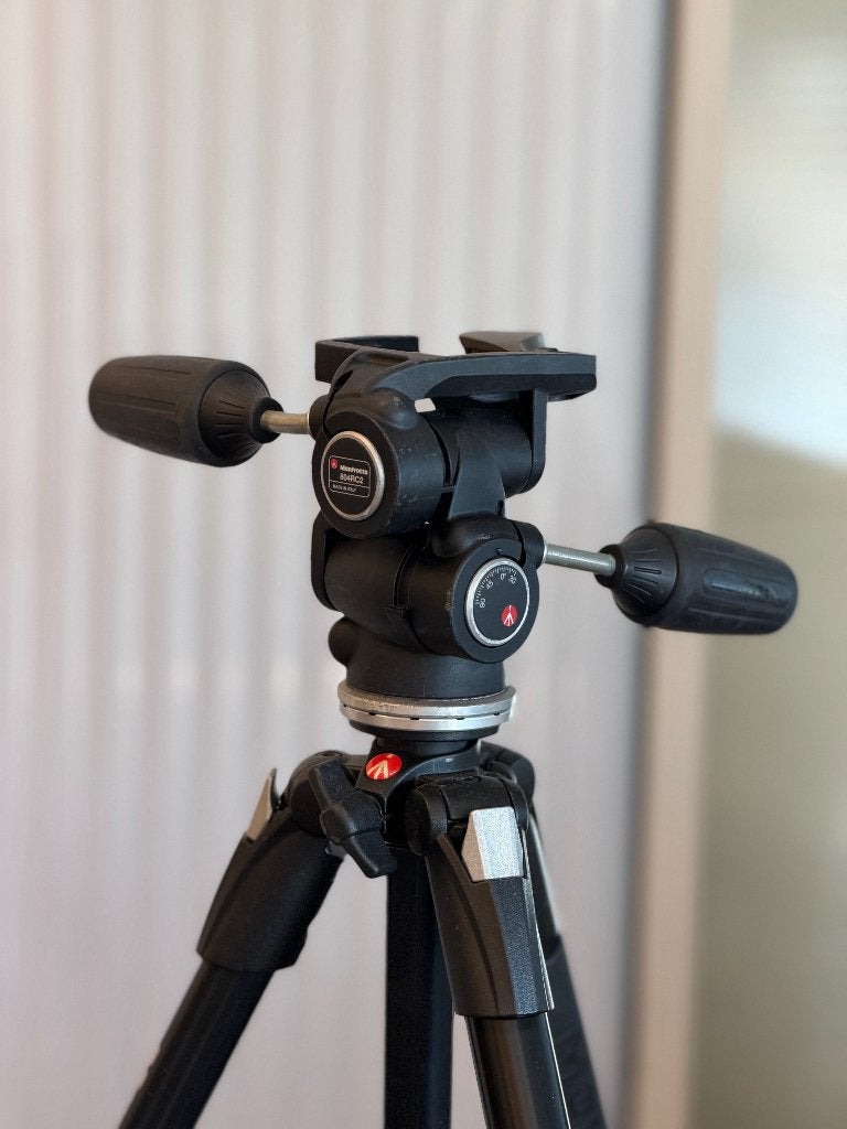 Manfrotto 029 3-Way Pan/Tilt statiefkop, Gebruikt, Balhoofd, Manfrottoimagemore@videndum.com, Ophalen of Verzenden