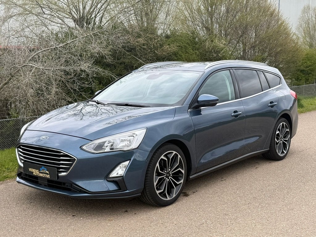 Ford Focus 1.0 Ecoboost Titanium 125pk Automaat *Trekhaak*, Euro 6, 715 kg, Blauw, USB