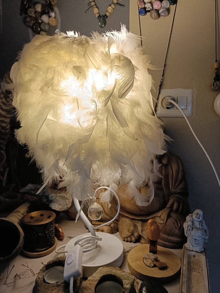 Schemerlamp, Overige merken, Met kap, Wit, Zo goed als nieuw