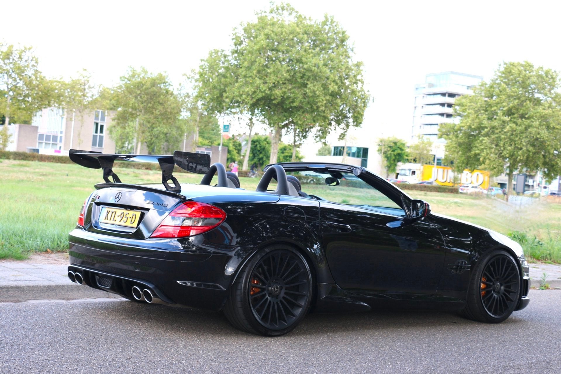 Mercedes-Benz SLK-klasse 350 S 3.5 V6 Aut 7G-Tronic AMG Blac, Auto's, Automaat, Dealer onderhouden, Achterwielaandrijving, Gebruikt