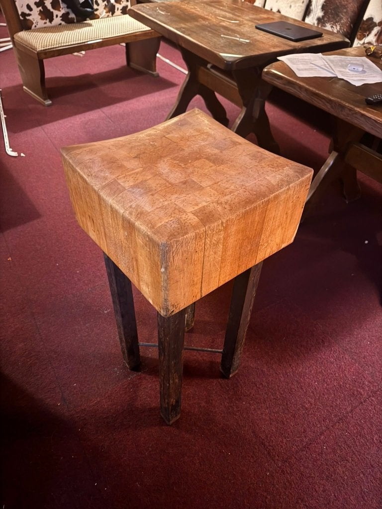 Slagersblok, autenthiek, Huis en Inrichting, Snij-/serveerplank, Ophalen, Gebruikt, Hout