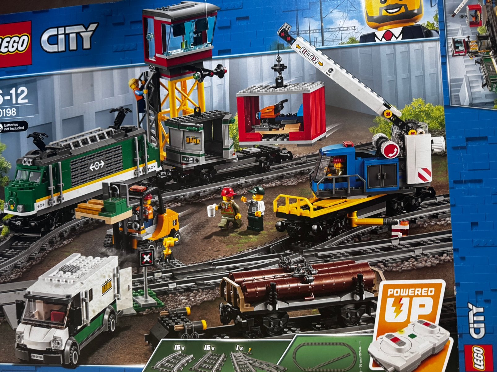 Lego city 60198 vrachttrein, complete set, Kinderen en Baby's, Speelgoed | Duplo en Lego, Ophalen, Zo goed als nieuw