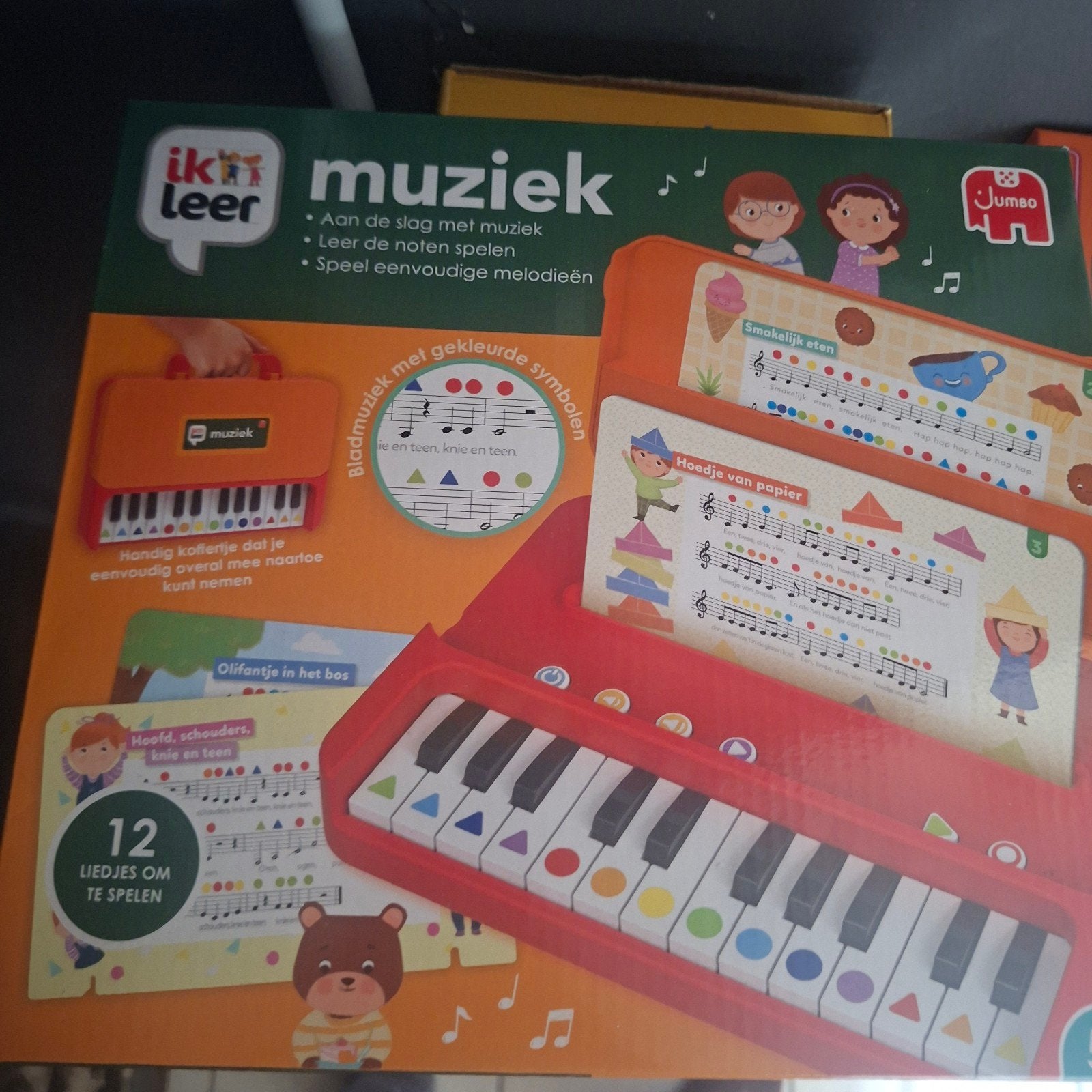 Jumbo Ik Leer Muziek Piano met 12 Liedjes, Ophalen, Nieuw, Overige typen