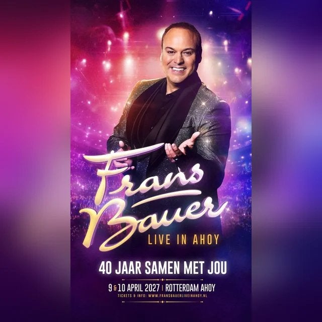 Frans Bauer 40jaar Jubileumconcert Ahoy, Tickets en Kaartjes, Twee personen, April, Overige typen