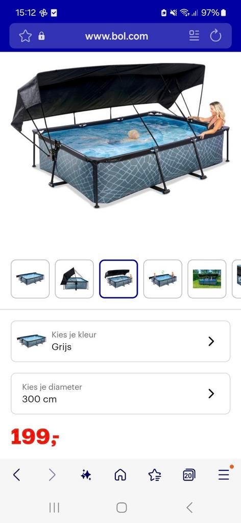 Intex buiten zwembad 300cm  incl pomp, filter. Geen koepel, Minder dan 80 cm, Ophalen of Verzenden, Minder dan 200 cm, Opzetzwembad