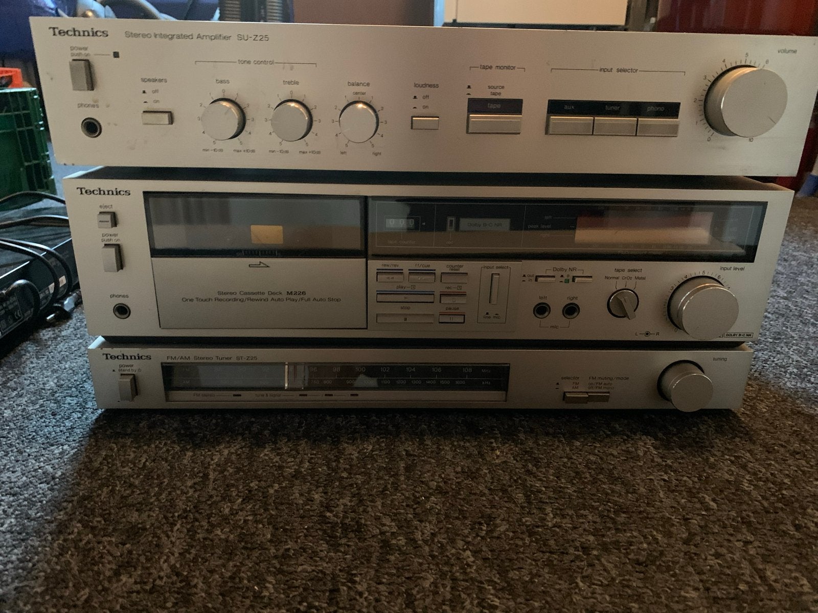 Technics Stereo Set: Versterker, Cassettedeck, Tuner & Speak, Gebruikt, Cassettedeck, Losse componenten, Ophalen
