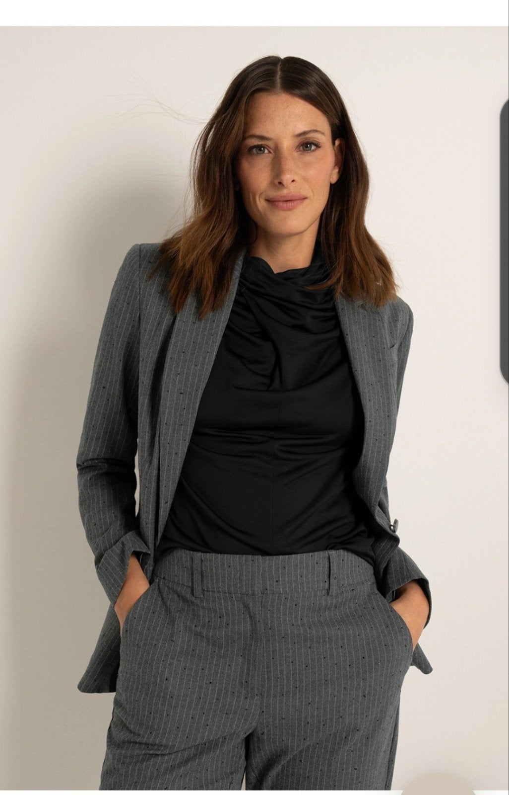 claudia strater blazer (46)  en pantalon (44), Kostuum of Pak, Maat 46/48 (XL) of groter, Ophalen of Verzenden, Zo goed als nieuw