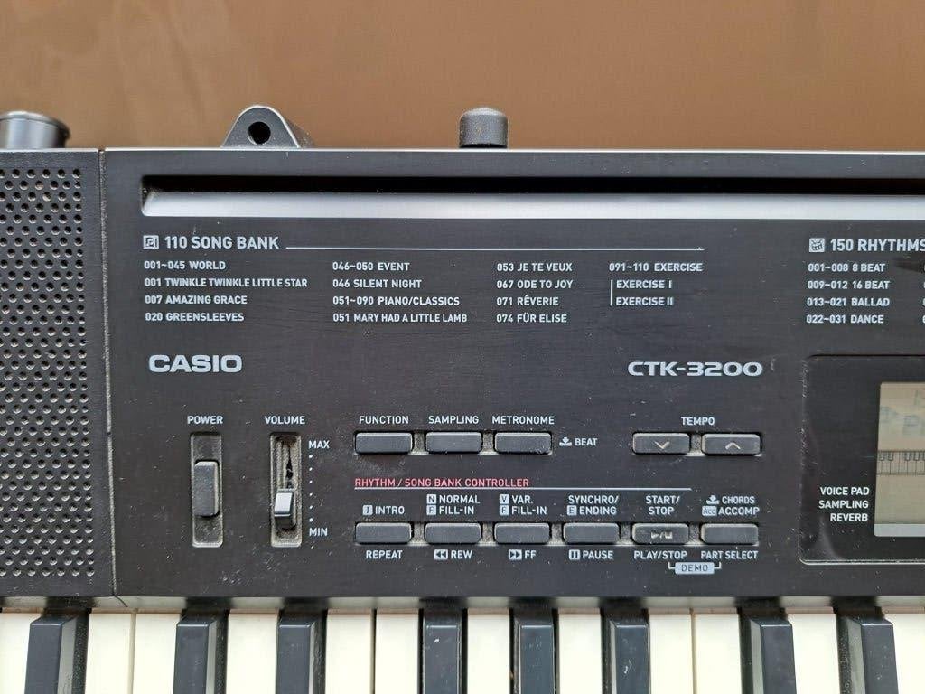Keyboard Casio CTK3200, Ophalen, Casio, Aanslaggevoelig, 61 toetsen