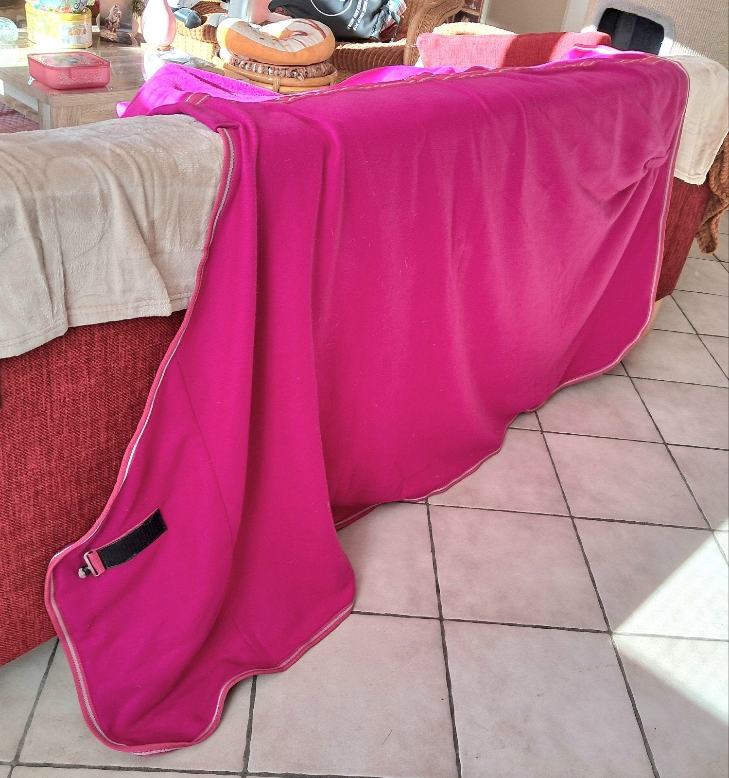 NIEUW !! Roze zweet deken mt 185, Ophalen of Verzenden, Nieuw