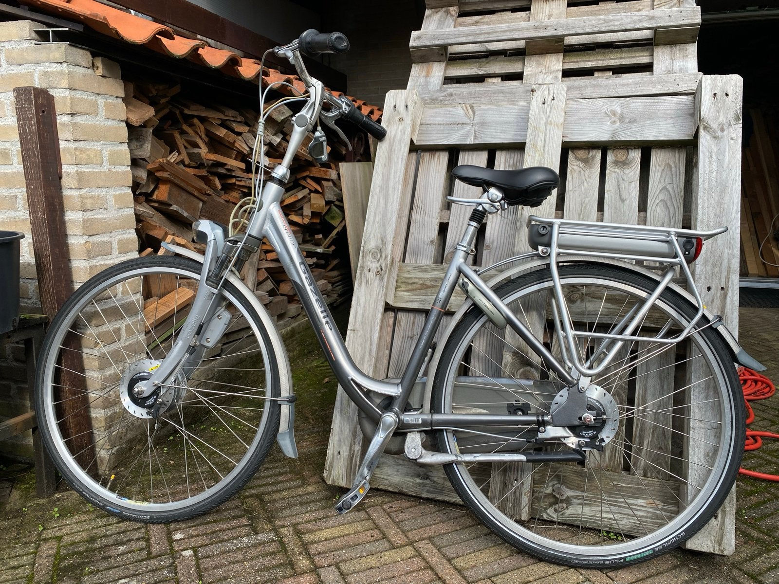 Gazelle Innergy Orange Damesfiets - 28 inch, 46 cm, 8 versn., Minder dan 47 cm, Ophalen, Gebruikt, Gazelle