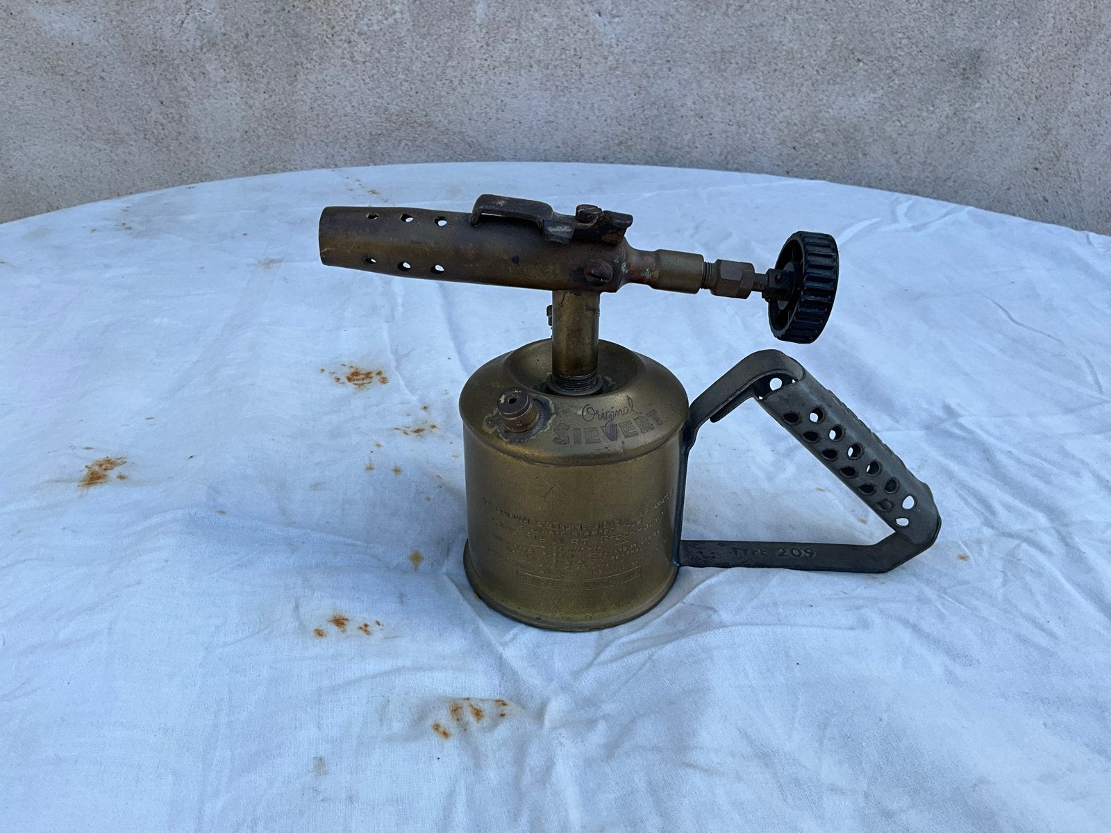 Vintage Original Sievert Soldeerbrander Type 209, Antiek en Kunst, Ophalen of Verzenden