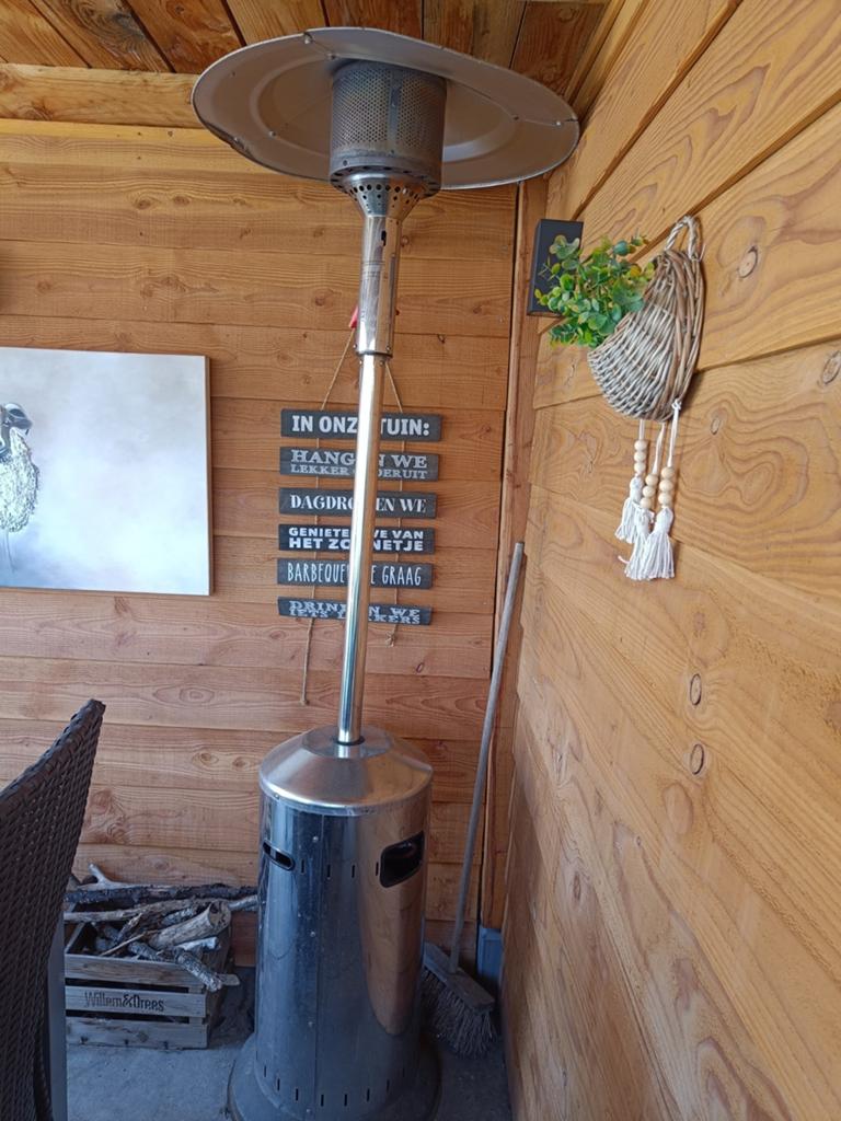 Terrasverwarmer op gas - ideaal voor koele avonden, Tuin en Terras, Terrasverwarmers, Ophalen, Gebruikt, Gas, Vloer
