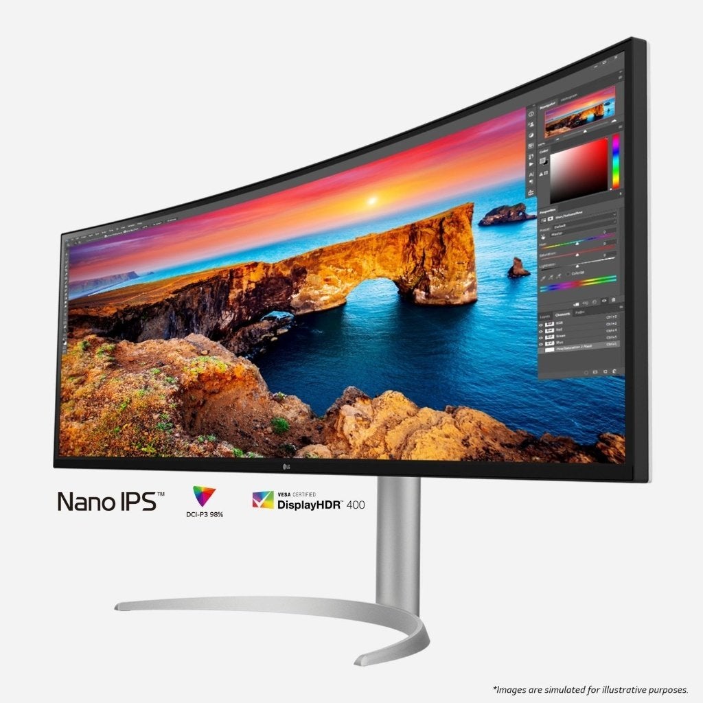 LG UltraWide 49WQ95C-W 49” Curved Monitor, Computers en Software, Monitoren, IPS, 101 t/m 150 Hz, Curved, Zo goed als nieuw