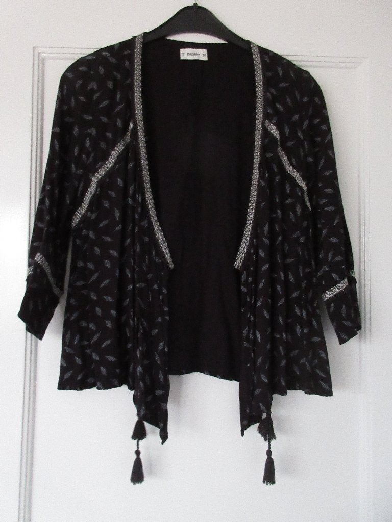 Blouse tuniek zwart Pull&Bear S, Pull & Bear, Ophalen of Verzenden, Zo goed als nieuw, Zwart