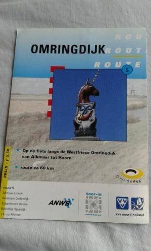 Hoorn Alkmaar Omringdijk West-Friesland stolp polder dijk, Boeken, Gelezen, Fiets- of Wandelgids, Ophalen of Verzenden, Daan Meijer