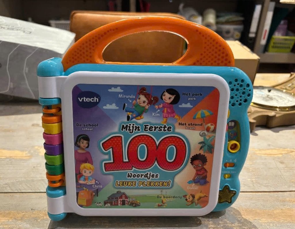 Vtech - Mijn eerste 100 woorden- Leuke Plekken!, Ophalen of Verzenden, Zo goed als nieuw, 2 tot 4 jaar