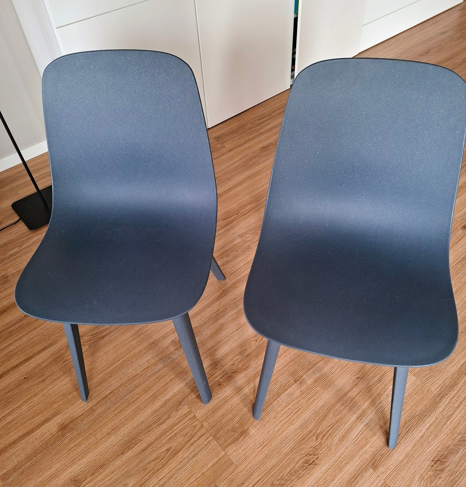 Eetkamerstoelen odger ikea, Huis en Inrichting, Ophalen, Gebruikt, Blauw, Twee