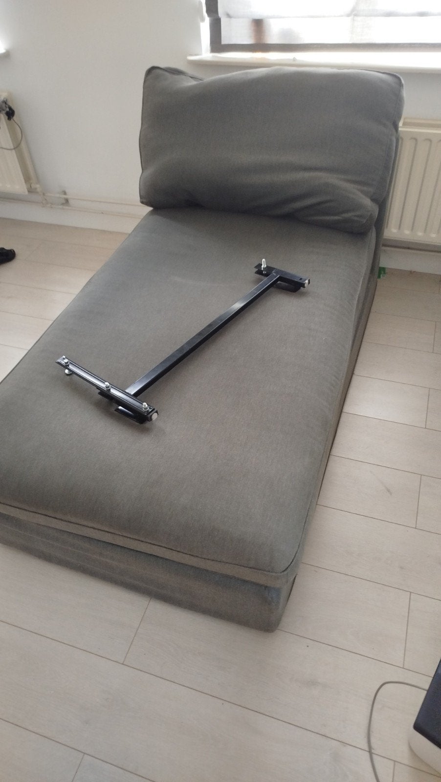 IKEA Kivik chaise longue - grijs, Ophalen, Gebruikt, Eenpersoons, Minder dan 150 cm