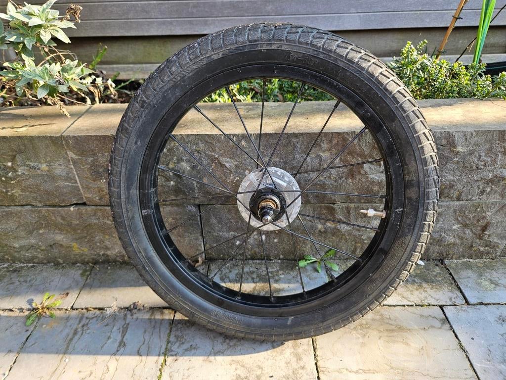 Voorwiel 16 inch met buitenband - Popal Duncan Cross, Fietsen en Brommers, Ophalen, Gebruikt, Wiel, Popal