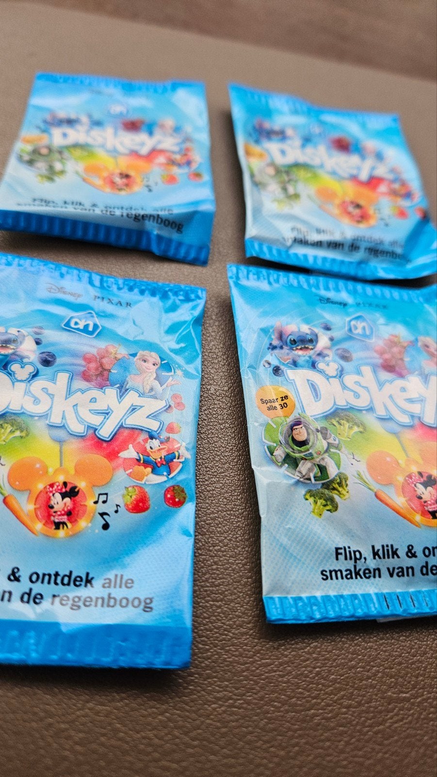 4 zakjes diskeyz van ah, Verzamelen, Supermarktacties, Albert Heijn, Ophalen of Verzenden
